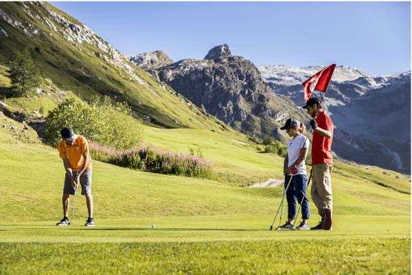 Golf de Tignes en été