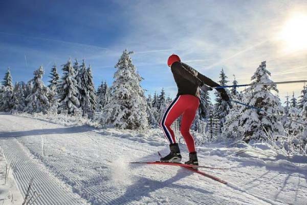 Ski nordique en montagne